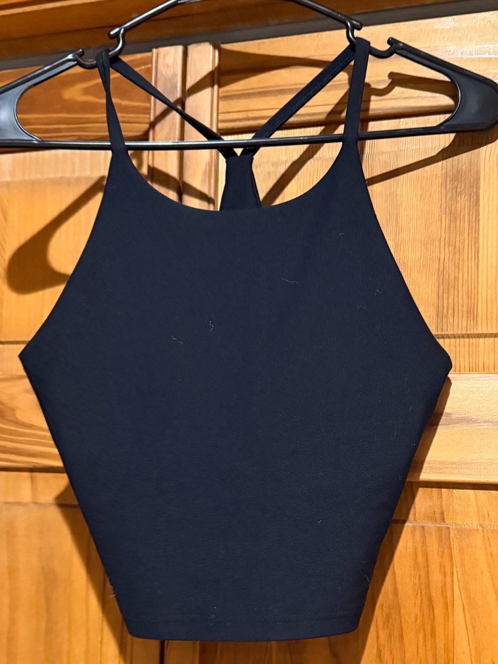 Old Navy Black Strappy Crop Tank - Women's